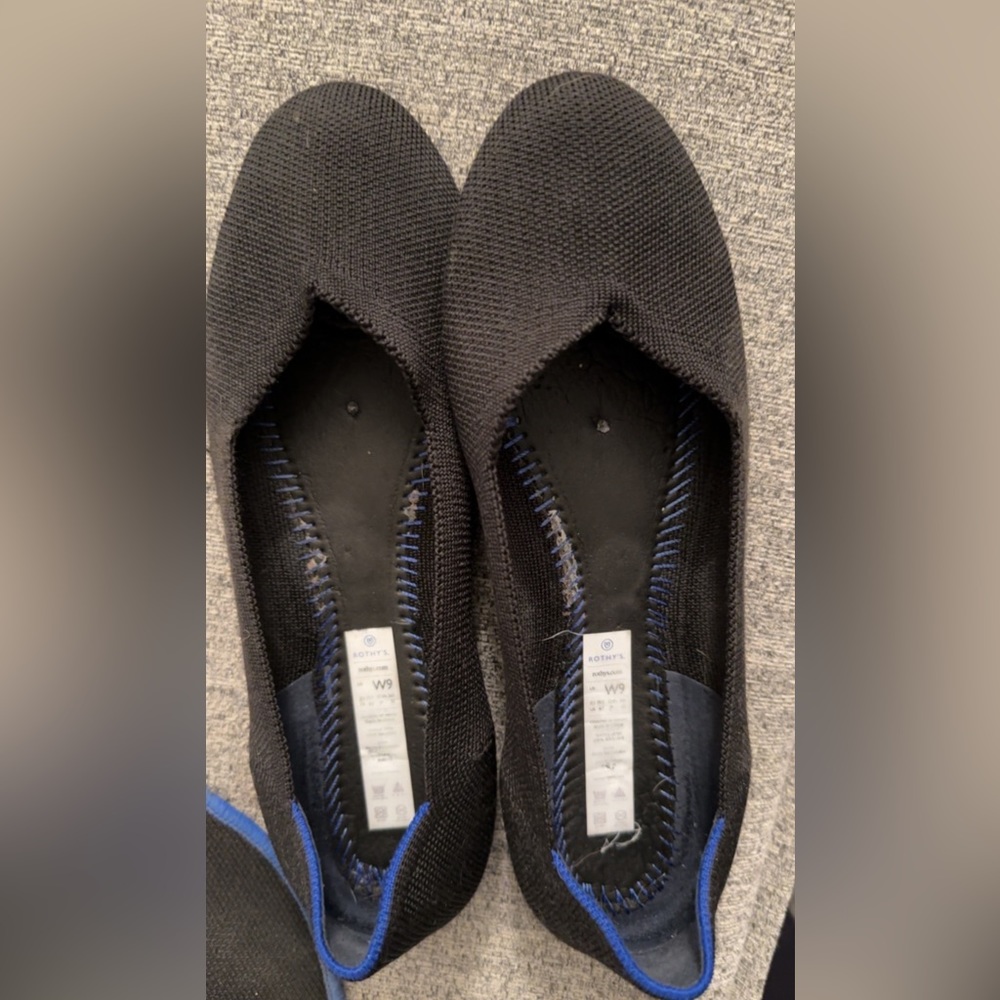 Rothy’s round toe flats size 9W